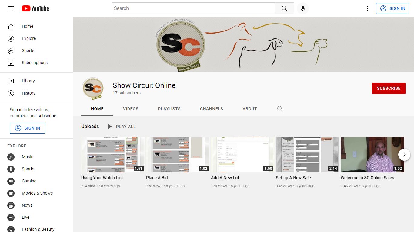 Show Circuit Online - YouTube